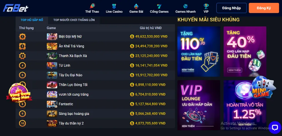 Ưu đãi chào mừng mmwin app